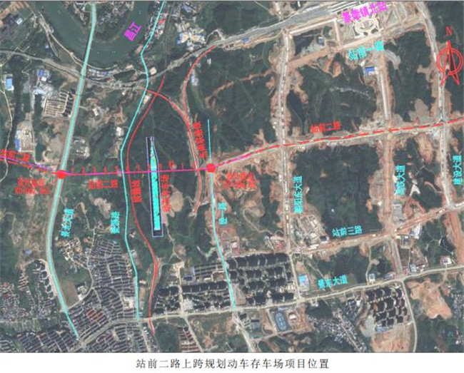 高鐵商務區站前二路鐵路及回車場三座跨線橋梁工程